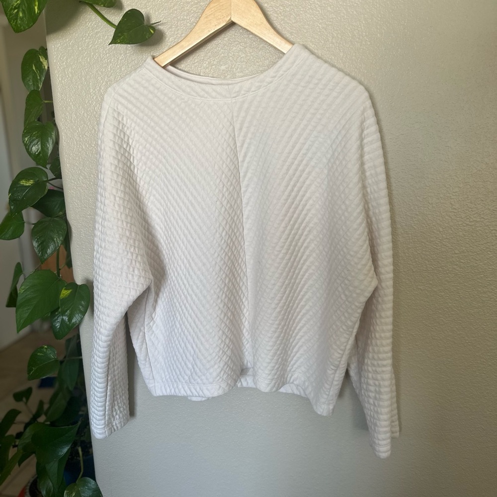 A New Day Quilted Cream Shirt